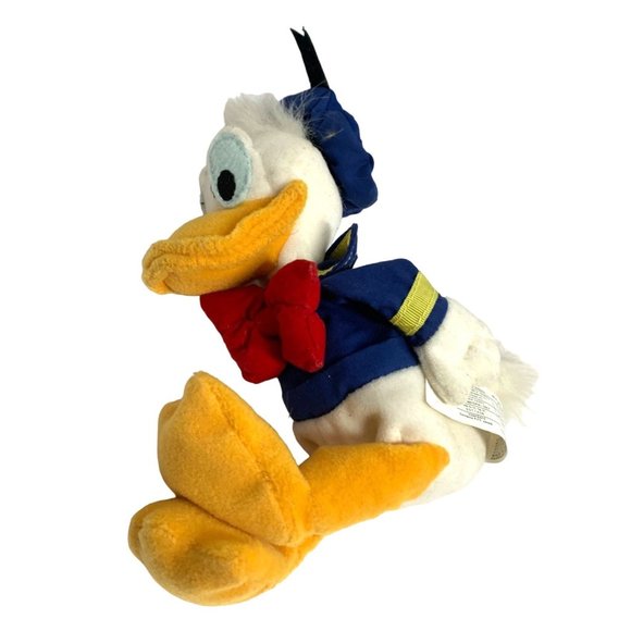 Walt Disney World Plush Stuffed Animal Toy Bean Bag 8 in Tall Donald Duck - Picture 1 of 4